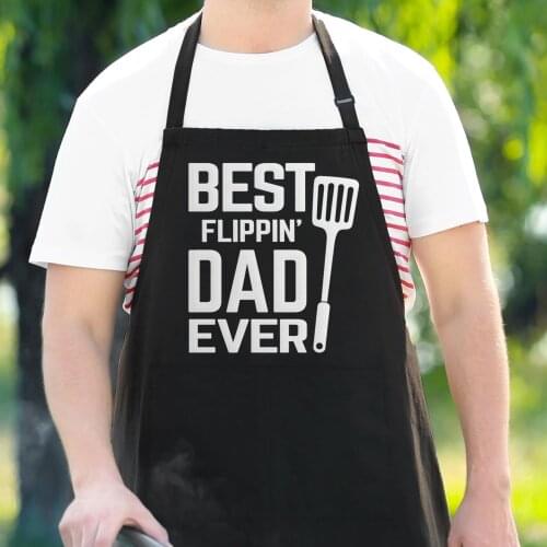 Custom Best Flippin' Dad Ever Apron Gifts For Dad Dad Birthday Gift Fathers Day Gift Best Flippin Dad BBQ Apron Funny Dad Gift