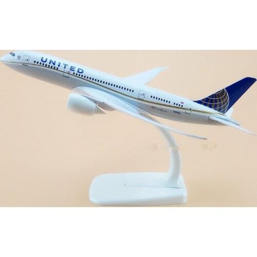 20CM Alloy Metal American Air United Airlines Boeing 787 B787 400 Airways Plane Model Aircraft Airplane Model w Stand Gift