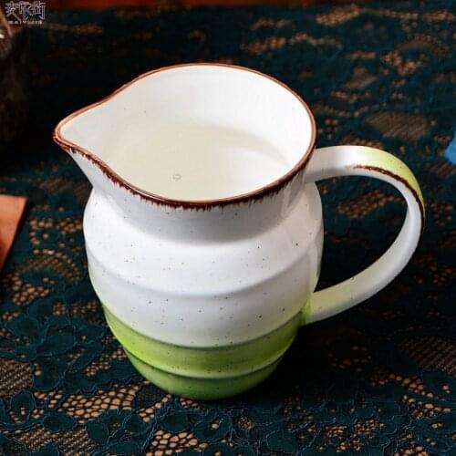 European Style Milk Jugs Milk Pitcher Latte Art High Quality Breakfast Milk Jugs Espresso Cups Pot A Lait Coffeeware BC50NG