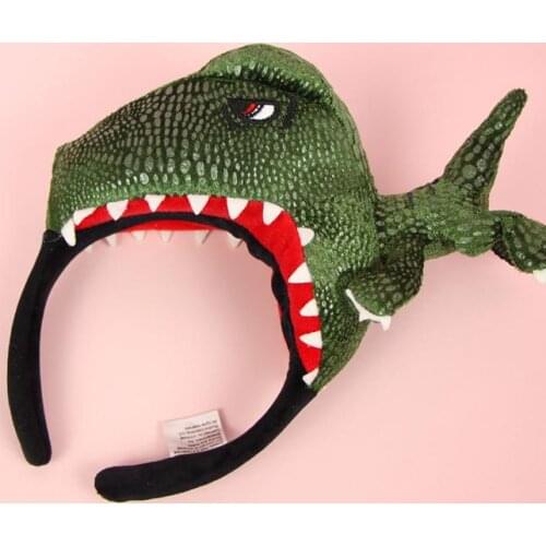 Official Jurassic World T-Rex dinosaur Plush Headband Cosplay Kids Costume Gift Hallowmas