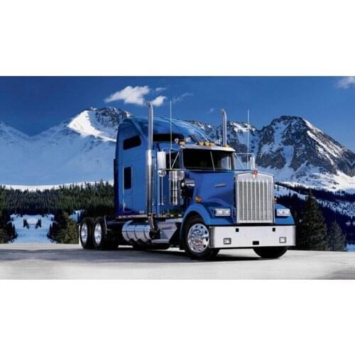 Full Drill diy Diamond Embroidery Mosaic rhinestone Needlework 5D square Diamond Paintings Cross Stitch blue Truck head FR017