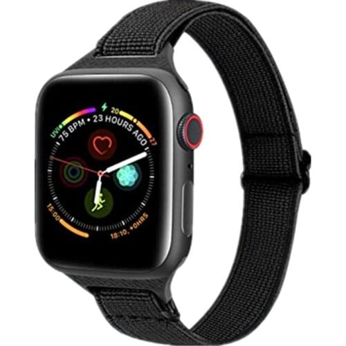 Slim Elastic Solo Strap For Apple Watch 6 SE Band 44mm 40mm Adjustable Watchbands For Applewatch 3 42mm 38mm Bracelet iWatch 5 4