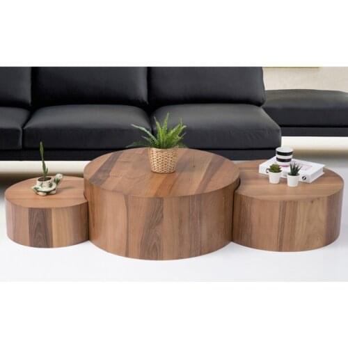 Modern Wodlent Spruce Wood Center table coffe table