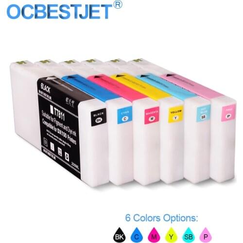 T7811-T7816 Compatible Ink Cartridge Filled With Dye Ink For Fujifilm Frontier-S DX-100 Fuji DX100 200ML/PC (6 Colors Options)