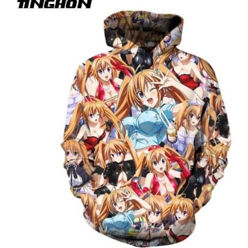 Harajuku Anime Hoodie Arina High School Unisex Mens Hoodies Funny Cosplay Comic Pullover Sweatshirts Top Plus Size XS 6XL 7XL