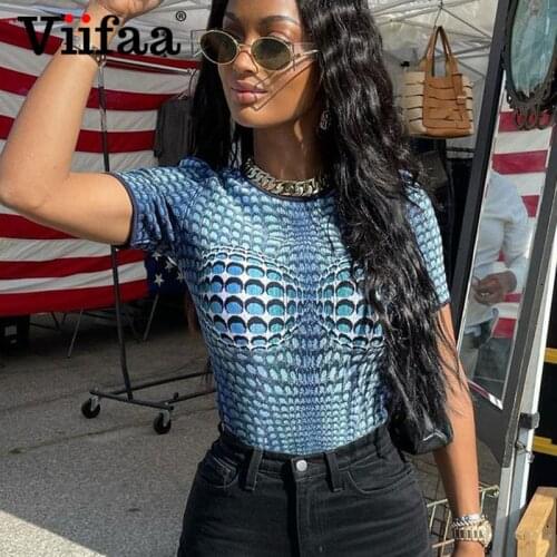 Женские короткие футболки Viifaa China At AliExpress