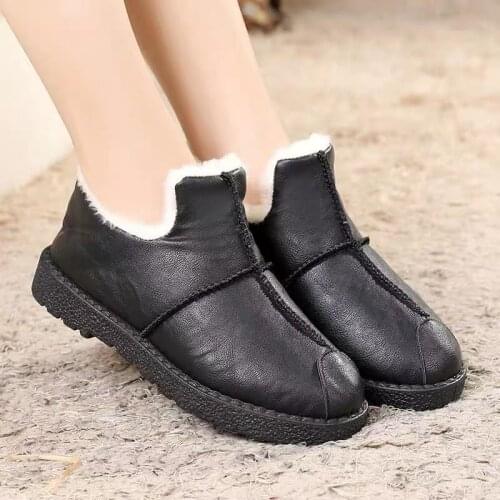 Water Proof Warm Womens Shoes Winter New Snow Boots, Lightweight and Stylish, No Straps: Winter Boots