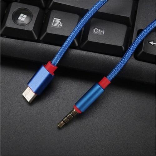10 pcs a lot Type C To 3.5 mm Audio Cable Speaker Jack Line Aux Cable For Car Speaker For Samsung/galaxy S8/redmi Audio Jack