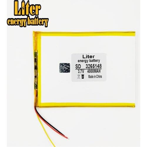 3 line 3.7V,4000mAH best battery brand chi for hi8 3265148 4000mah polymer lithium battery
