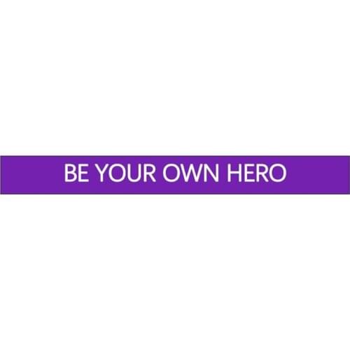 300pcs Motivational BE YOUR OWN HERO Silicone Bracelets Rubber Wristbands Free Shipping by DHL