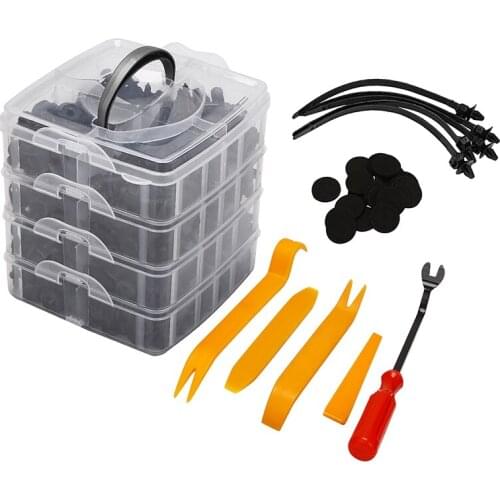 600PCS Car Fastener Clips Mixed Car Fasteners Door Trim Panel Auto Bumper Rivet Retainer Push Engine Cover Fender