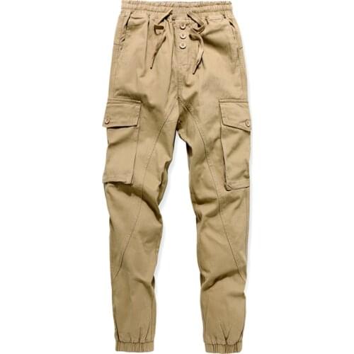Ruppshch Men Streetwear Casual Camouflage Jogging Pants Tactical Multi-Pocket Army Pants Outdoor Loose Men Cargo Trousers