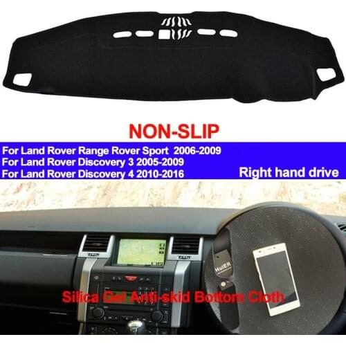 TAIJS Dashboard Cover DashMat Silicone Non-Slip For Land Rover Discovery 3 Range Rover Sport Discovery 4 Sun Shade Dash Mat Pad