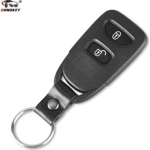 DANDKEY Replacement 2 Buttons Remote Car Key Case Shell Cover Fob For HYUNDAI Tuscon 2005-2009 Accent 2005-2008