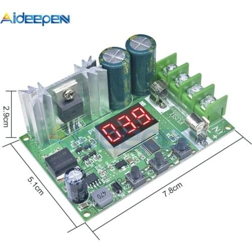 DC 12V-60V 10A 600W DC Motor Speed Controller LED Digital PWM Regulation Pulse Width Board Motor Control Switch 14KHz 24V 48V