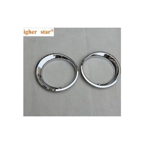 Higher star ABS chrome 2pcs car headlamp decoration cover for JEEP PATRIOT 2011-2014