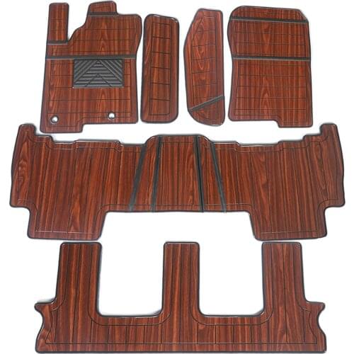 For Toyota Land Cruiser Prado J150 2010 2011 2012 2013 2014 2015 2016 2017 2018 2019 Auto Wood Floor Mats Wooden Pads Carpets