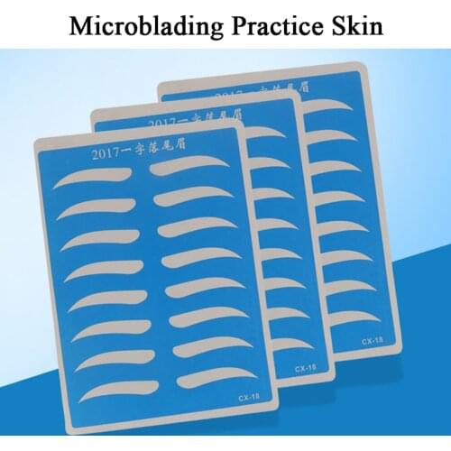 Microblading Accessories Silicone Tattoo Practice Skin Permanent Makeup Supplies Eyebrow Lip Training Skin Tools for Beginner