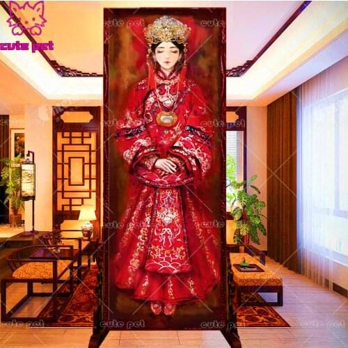 Full Square Drill 5D Classical Chinese Bride Diamond Painting 3D Embroidery beaded Cross Stitch Mosaic painting Home Decor large