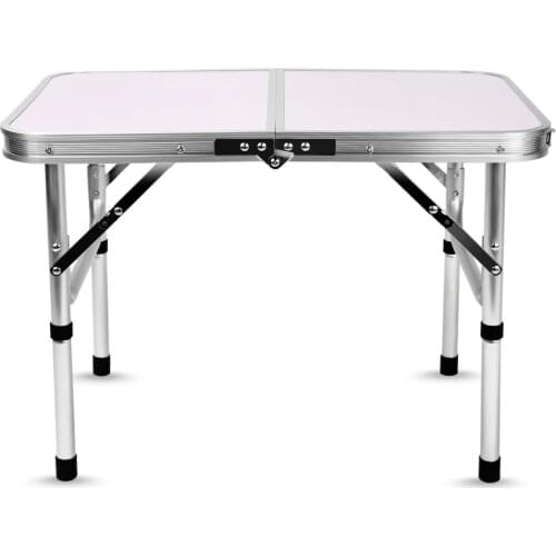 Lightweight Aluminum Folding Camping Table with Handle Laptop Bed Desk Portable Adjustable Outdoor Tables BBQ Water-proof