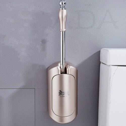 Toilet Brush Set Multifunctional Toilet Moisture-proof Waterproof Health Cleaning Tools Wall-mounted Toilet Brush Holder E11776