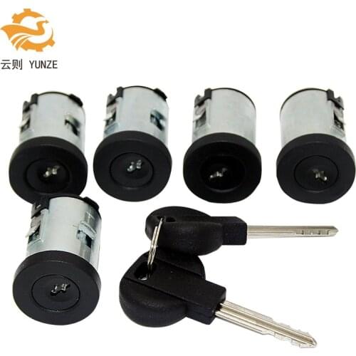 9170.AY DOOR LOCK BARREL SET 5PCS FOR FIAT SCUDO CITROEN XM XANTIA SYNERGIE DISPATCH JUMPY 1995-2007