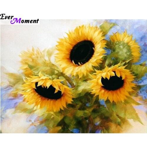 New Diamond mosaic full diamond embroidery beads Beautiful Mosaic sunflowers floral diamonds cross stitch painting ASF065