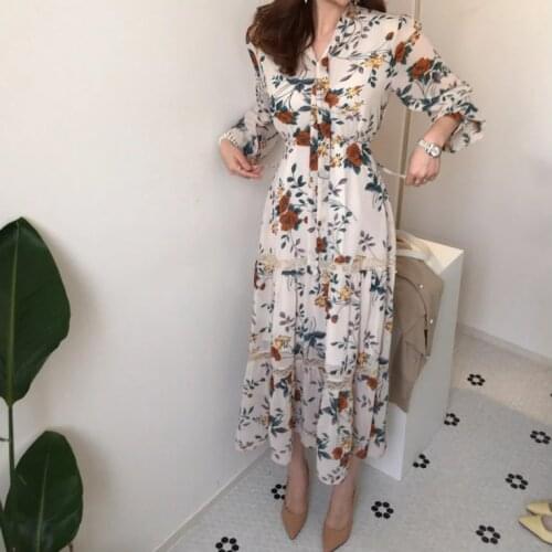 BeeHouse elegant dress women retro autumn retro robe chemise femme sukienka maxi vestido vintage dresses vestidos para mujer