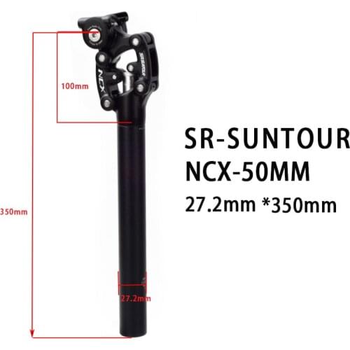 Suntour NCX bicycle seatpost mountain bike seat post 27.2 31.6 27.2mm/31.6mm*350mm black Seatposts Damping suspension seatpost