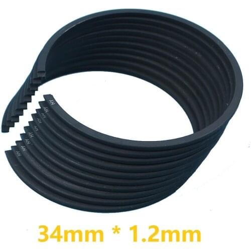 10pcs/lot 34mm * 1.2mm Grass trimmer Piston Ring Set Fit Chinese 1E34F Brush Cutter CG260 BC260 26CC Trimmer Cylinder Parts