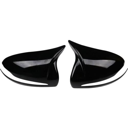 Practical For Mercedes-Benz C W205 E W213 S Class W222 GLC X253 Car Accessories ABS Horn Rearview Mirror Frame Decoration Cover