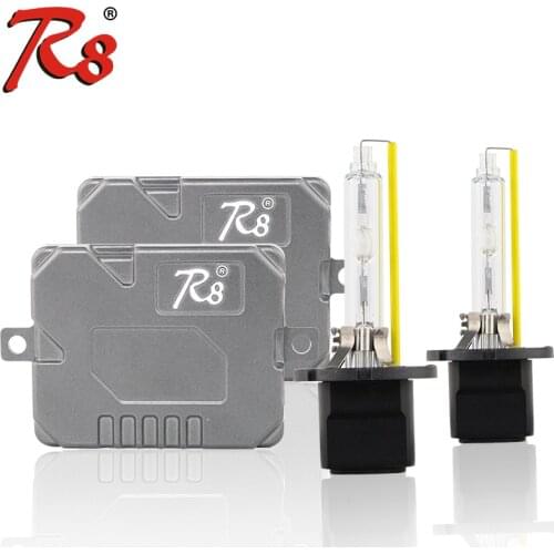 R8 Super Canbus 55W HID Xenon Headlight Kit Slim Ballast 881 H1 H7 H8 H11 HB3 HB4 D2H 5500K H4 9007 H13 Bi-Xenon High Lumen Bulb