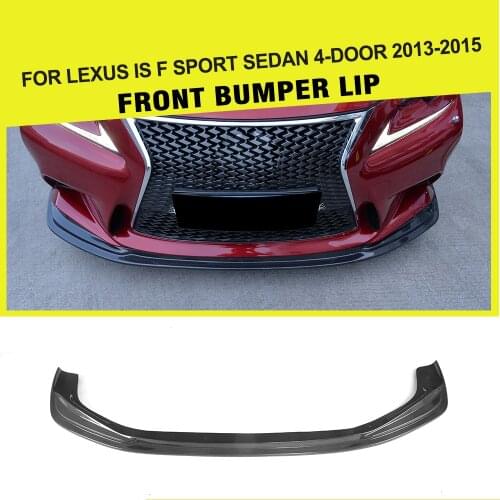 Front Bumper Lip Spoiler Splitters for LEXUS IS F Sport Sedan 4-Door 2013 - 2015 Carbon Fiber / FRP