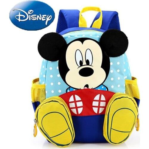Disney Mickey Mouse Bag Minnie Backpack Children Large Capacity Schoolbag Student Shoulder Handbag Boy Shopping Hobos Tote Bags
