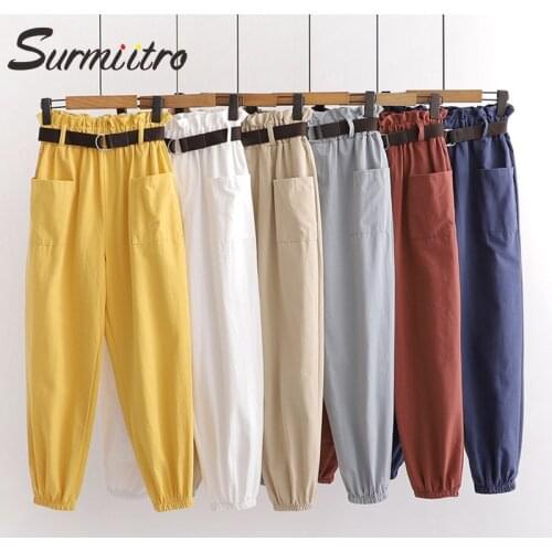 Женские брюки карго SURMIITRO China At AliExpress