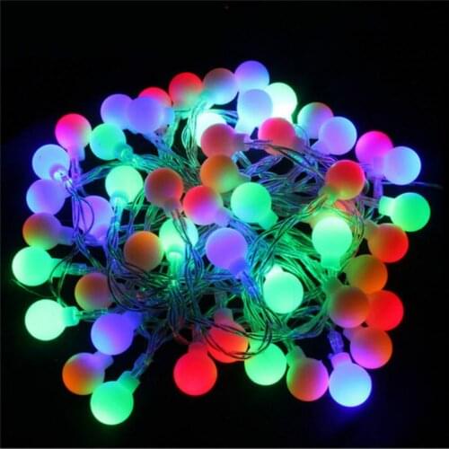 USB/Battery Power LED Ball Garland Lights Fairy String Waterproof Outdoor Lamp Christmas Holiday Wedding Party Lights Decoration