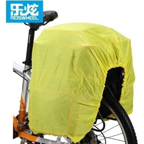 ROSWHEEL Bicycle Frame Front Bag Rain Cover Mountain Road Bike Cycling Pannier Bag Rain Cover rainproof fit for 3+1 bag