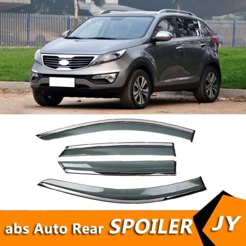 For KIA sportage R 2011-2014 Window Visor Vent Shades Sun Rain Deflector Guard For KIA sportage R Auto Accessories 4PCS/SET