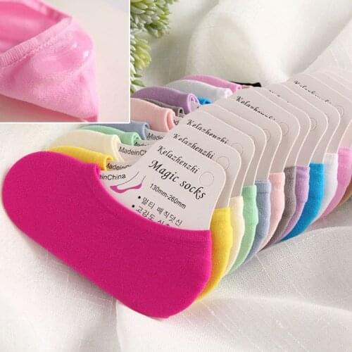 10 Pairs Kids Socks Summer Child Invisible Shallow Super Elstic Short Girls Candy Boat Socks