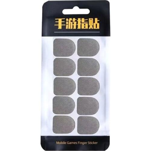 H8WA 10 Pcs Mobile Game Finger Stickers Full Touch Screen Finger Sticker Sweat-Proof & Breathable Screen Contact Stickers for
