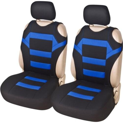 2PCS Universal Auto Car Seat Covers Mesh Sponge Interior Accessories T Shirt Design Front Waterproof Car Seat Covers