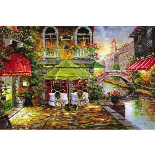 500 pieces Wooden puzzles world famous Cafe fun toys Creative gifts free shipping