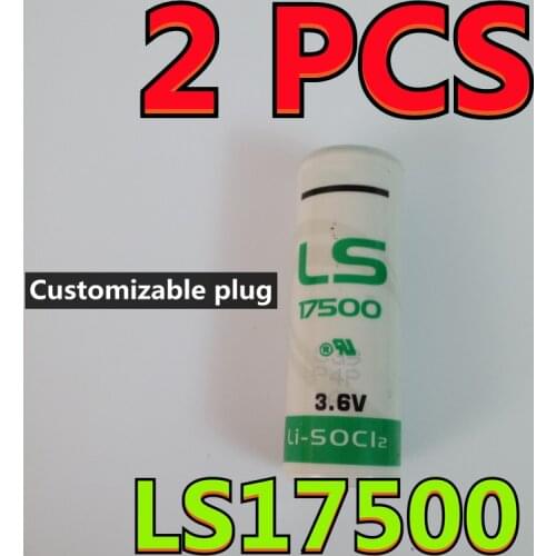 2PCS NEW Original Lithium Battery For SAFT LS17500 17500 A Size 3.6V PLC CNC Machine (Customizable Plug)