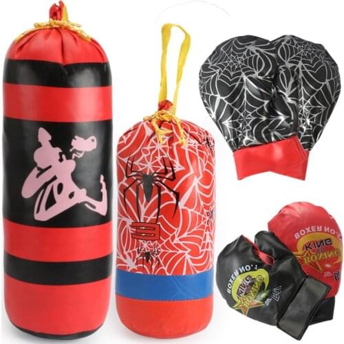 Kids Sports Set Sandbag Gloves Boxing Toys for Boys Children Compression Juguetes Indoor Outdoor Game for Birthday Xmas Gifts