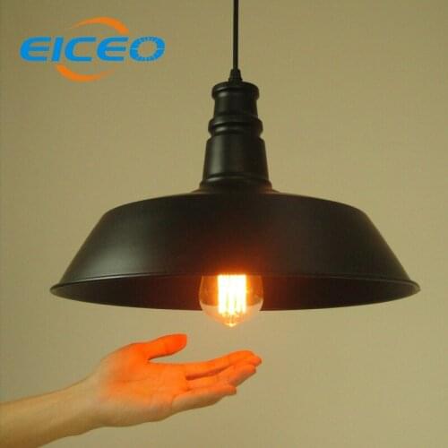EICEO)Vintage Wrought iron Lighting Restaurant Shade Lamp Manufacturers Wholesale Droplight Pendant lamps led bulbs