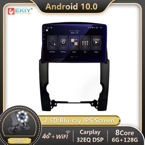 EKIY 6G 128G IPS DSP Android 10 For KIA Sorento XM Sedan 2009-2012 Car Radio Tape Recorder Multimedia Player Navi GPS no 2 din