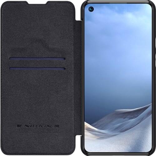 Flip Case for Xiaomi Mi 11 Lite NILLKIN Qin Series Luxury PU Leather Plastic Back Cover Case for Xiaomi Mi11 Lite
