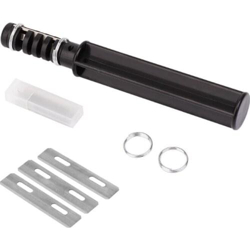 DIY Leather Craft Lacing Lace Cord Maker Design Strip Cutter Tool with 3 Blades