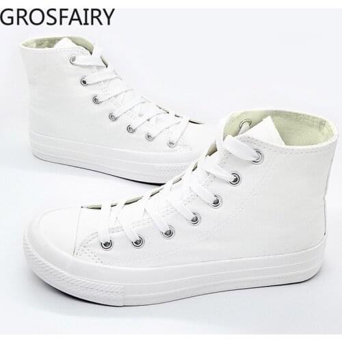 Womens Vulcanized Shoes Womens Canvas Casual Sneakers for Girls Sports Summer Triple Vulcanized High-top Flat Shoes for Lovers