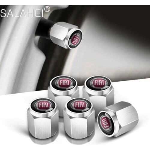 5Pcs Car Truck Wheel Tires Valves Tyre Stem Air Caps Covers Style For Fiat Punto 500 Stilo Ducato Palio Abarth Scorpion Styling